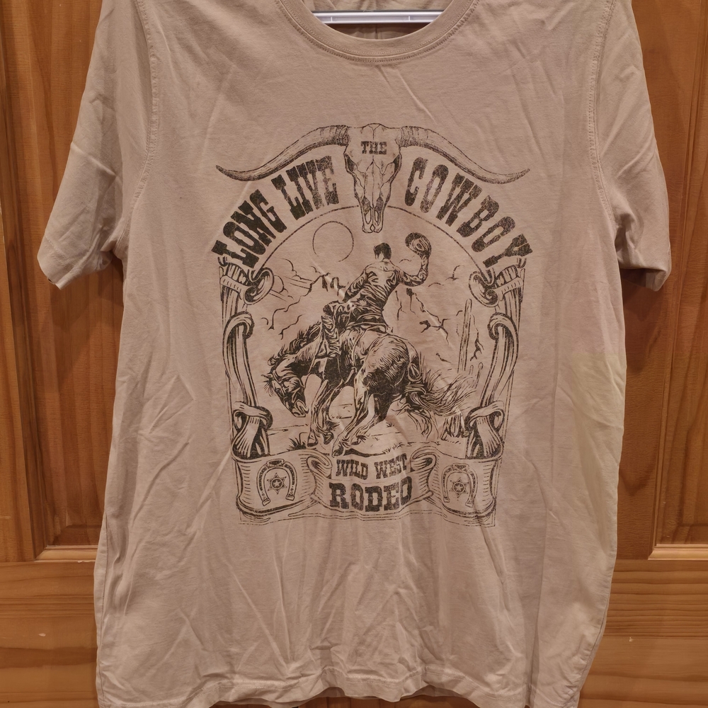 Bella Canvas Tan Cowboy Graphic Tee